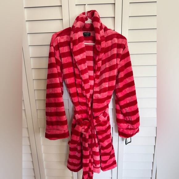 NWT - Kate Spade - Red Striped Women's Robe - Picture 2 of 6